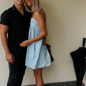 Urban Outfitters Blue Babydoll Dress